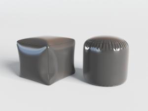 新中式皮革方形、圆形坐墩