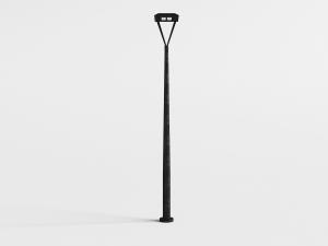 现代黑色金属支架路灯
