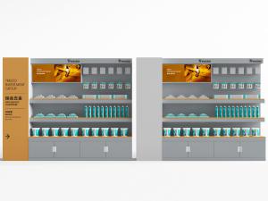 现代建材市场涂料五金陈设货架