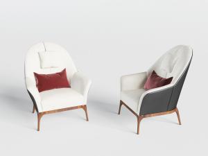 新中式单人沙发3d模型 新中式单人沙发