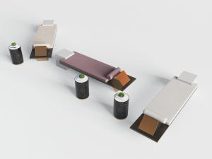 新中式长方形沙发凳