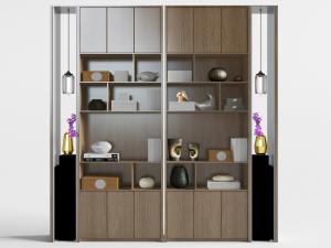 新中式实木装饰柜