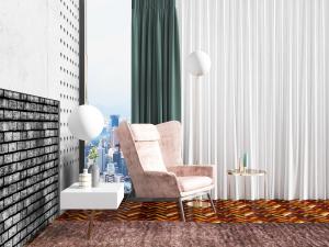 现代轻奢单人沙发3d模型 现代轻奢单人沙发