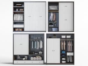 新中式半开放式衣柜