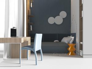 现代单人榻榻米书桌椅3d模型 现代单人榻榻米书桌椅