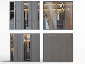 现代推拉门衣柜