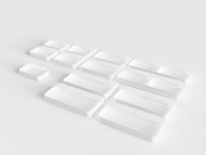 现代白色陶瓷洗手盆