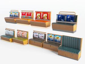 现代餐厅双人座卡座椅子