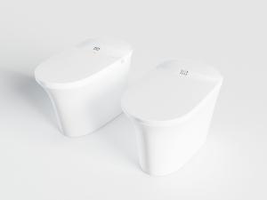 现代白色陶瓷智能马桶