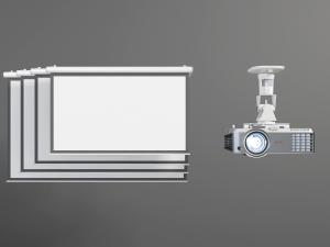 现代投影仪可收缩的幕布