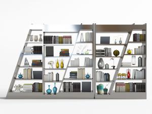 现代梯形拼接造型的装饰收纳柜