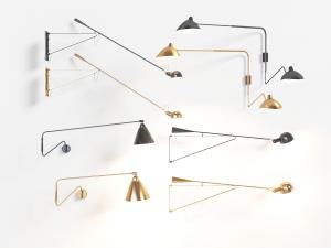 现代金属灯罩可调方向壁灯