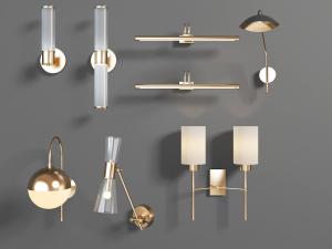 新中式水晶灯罩的壁灯