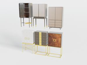 北欧高脚玄关柜边柜