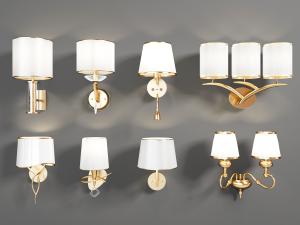 现代柱形磨砂灯罩壁灯