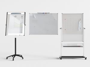 现代带支架的可移动白板办公文具3d模型 现代带支架的可移动白板办公文具