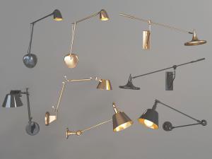 北欧可以调整方向的金属壁灯