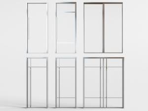 现代玻璃推拉门