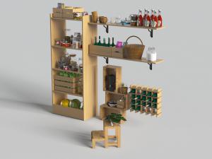 日式置物架储物架收纳架