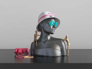 MP3头戴耳机眼镜3d模型 MP3头戴耳机眼镜