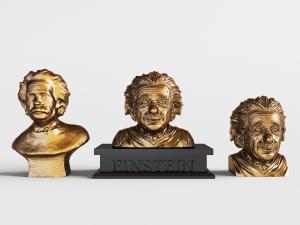 爱因斯坦头像雕塑