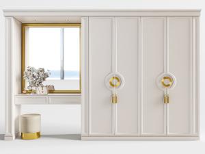 新中式衣柜梳妆台