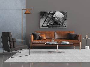 后现代真皮多人沙发单人沙发茶几组合