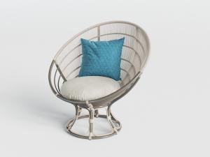 东南亚藤编休闲单人沙发3d模型 东南亚藤编休闲单人沙发