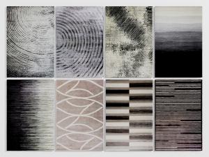 现代花纹地毯3d模型 现代花纹地毯