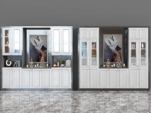 北欧撞色装饰柜置物架