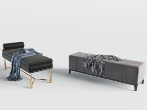 现代轻奢沙发凳