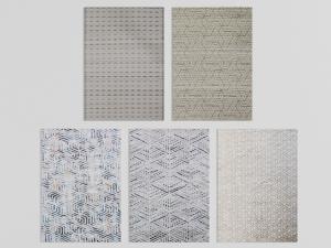 现代几何图案的地毯3d模型 现代几何图案的地毯