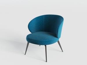 现代布艺单人沙发3d模型 现代布艺单人沙发