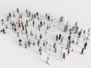 走路的多人3d模型 走路的多人