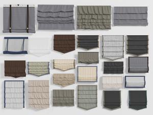 现代卷帘窗帘升降帘3d模型 现代卷帘窗帘升降帘