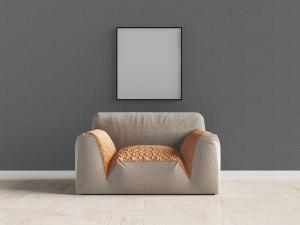 现代布艺单人沙发3d模型 现代布艺单人沙发