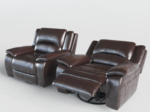 现代真皮单人懒人沙发