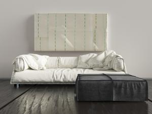 北欧布艺多人沙发脚踏3d模型 北欧布艺多人沙发脚踏