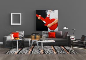 现代灰黑色布艺多人沙发休闲椅子茶几组合