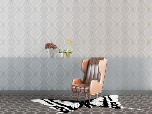 欧式皮革单人沙发3d模型 欧式皮革单人沙发