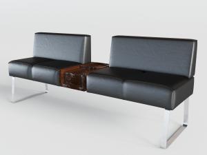 现代中间带茶几的多人沙发3d模型 现代中间带茶几的多人沙发