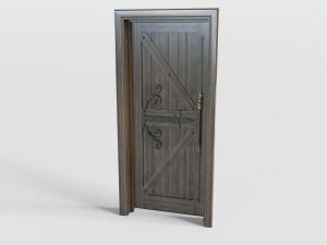 美式实木单扇平开门