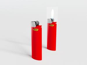 现代红色打火机