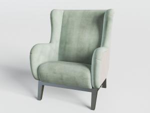 北欧布艺单人沙发3d模型 北欧布艺单人沙发