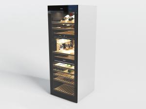 现代单开门的保鲜冷藏酒柜3d模型 现代单开门的保鲜冷藏酒柜