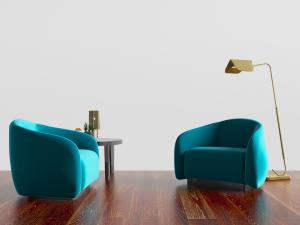 现代轻奢单人沙发3d模型 现代轻奢单人沙发