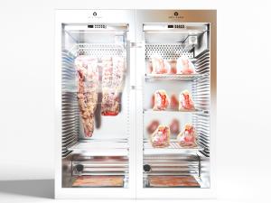 现代不锈钢双开门餐厅冷藏柜冰柜