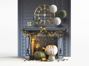 美式黑色壁炉火炉