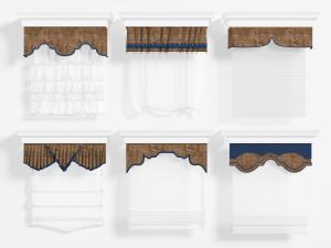 欧式升降帘窗帘百叶帘3d模型 欧式升降帘窗帘百叶帘