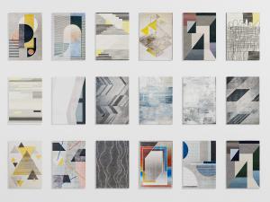 现代抽象图案的地毯3d模型 现代抽象图案的地毯